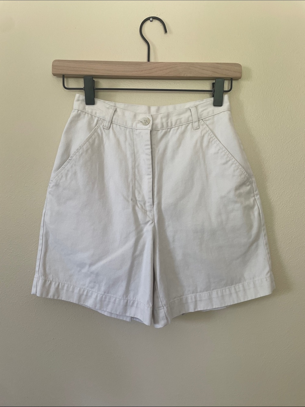 Vintage Light Khaki High Rise Shorts